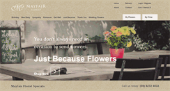 Desktop Screenshot of mayfairflorist.com.au